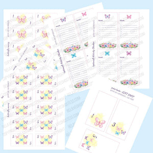 
                  
                    Butterfly birthday party ideas: do activities and earn butterfly money. The butterfly money matches with the gift shop price tags to make shopping for prizes easy.
                  
                