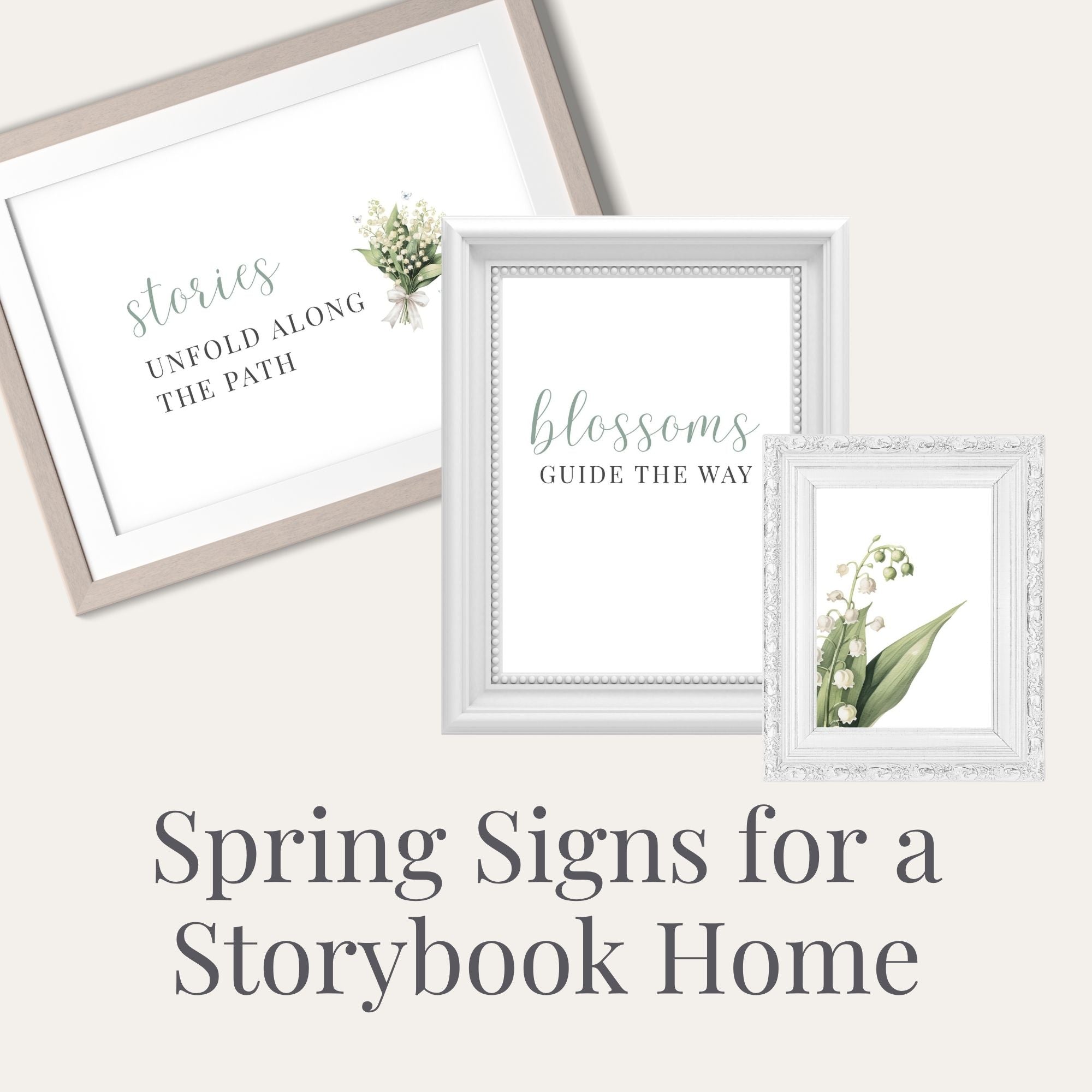 Spring Storybook Signs - Lily of the Valley | Seasonal Home Prints ...