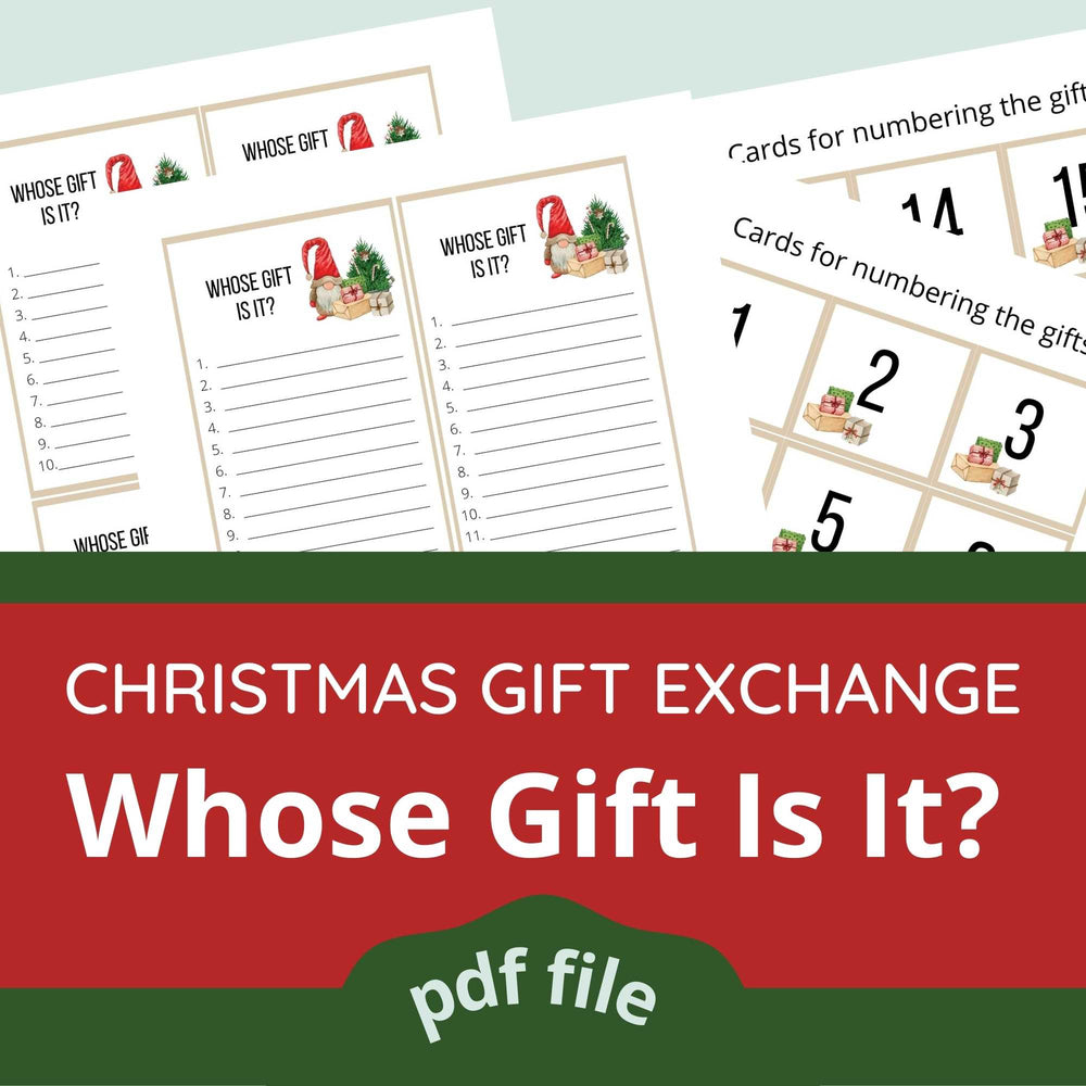 Whose Gift Is It? - A Christmas Gift Exchange Game for Adults – Relaxed  Hostess