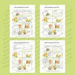 31 Easter Scavenger Hunt Clues for older kids. Printable pdf file. 16 riddles, 8 word scramble cards, and 7 code solving tasks. Images of Easter gnome, bunnies, Easter eggs,  and chicks.